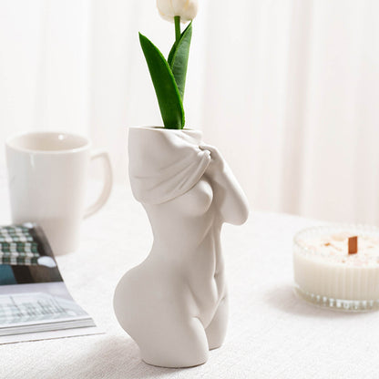 Elegant Human Ceramic Art Vases