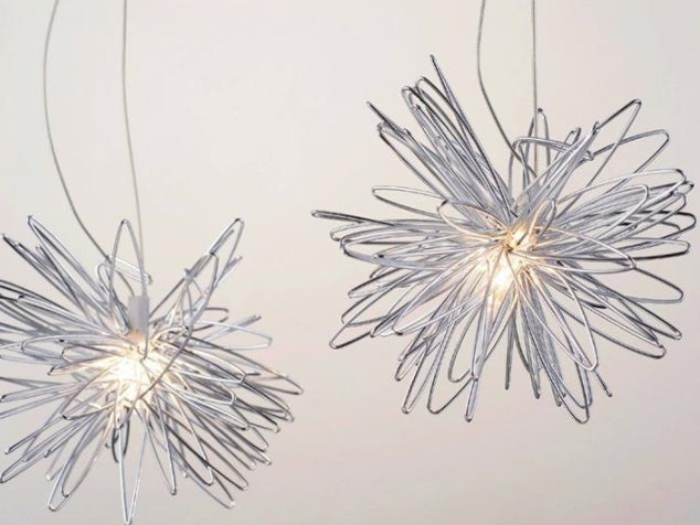 Aluminum Wire Star & Moon Chandelier