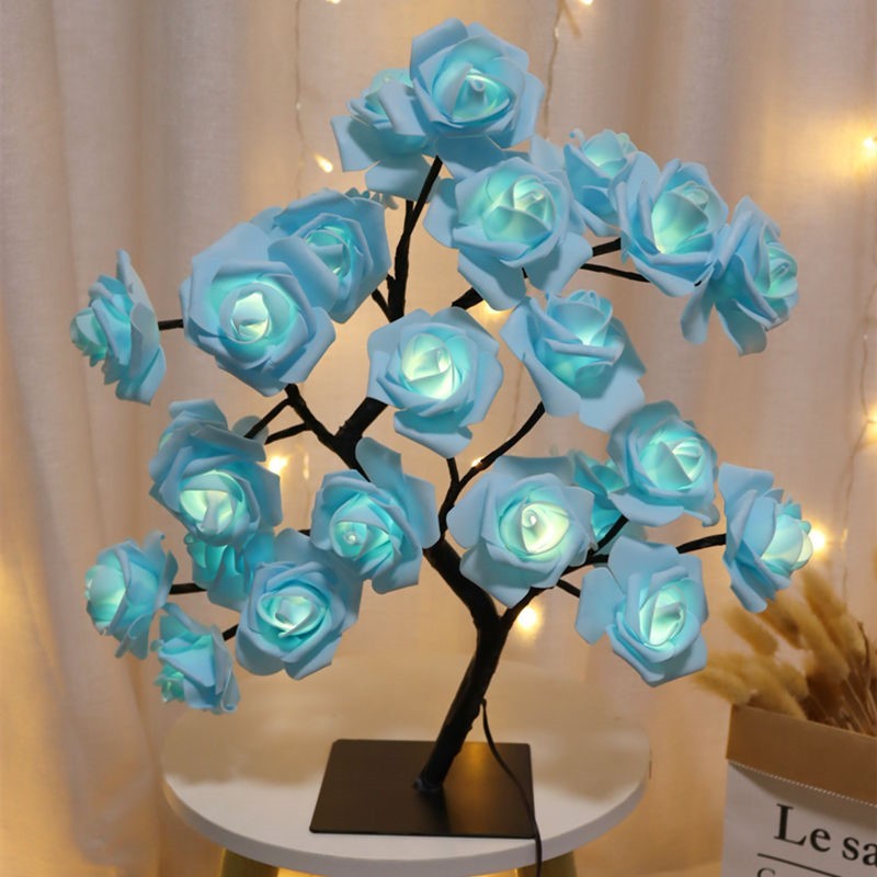 Rose Flower Tree USB Night Lamp