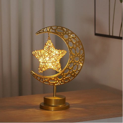 Creative Iron Moon LED Modeling Lamp