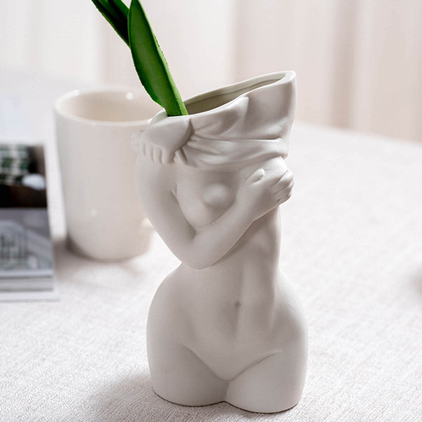 Elegant Human Ceramic Art Vases